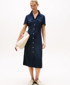 TWILL SHIRT DRESS
