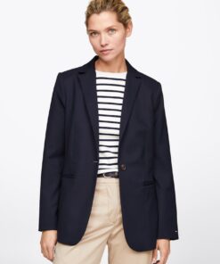SINGLE BREASTED ONE-BUTTON BLAZER