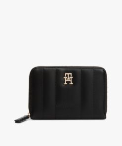 TH MONOGRAM FLAG QUILTED ZIP-AROUND WALLET