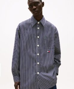 THE RUNWAY COLLECTION OVERSIZED STRIPE SHIRT