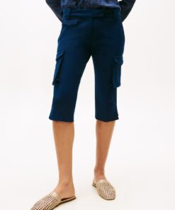 THE RUNWAY COLLECTION SLIM CROPPED CARGO TROUSERS