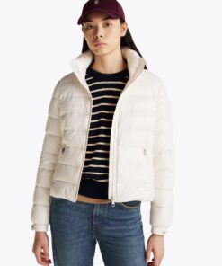 LIGHTWEIGHT DOWN GLOSSY PUFFER JACKET