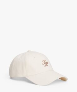 TH MONOGRAM EMBROIDERY BASEBALL CAP