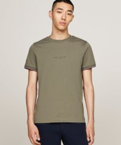 TIPPED CUFF SLIM T-SHIRT
