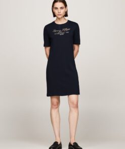 REGULAR STRIPE GRAPHIC DRESS