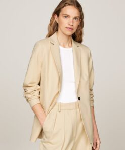 SINGLE BREASTED ONE-BUTTON BLAZER