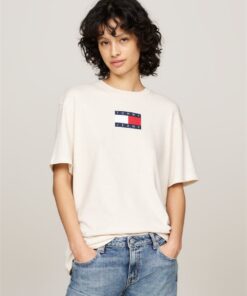 MELANGE CREW NECK RELAXED T-SHIRT