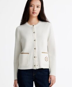 REVERSIBLE CREW NECK CARDIGAN