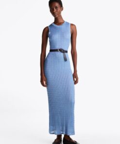 SLIM MAXI CABLE KNIT DRESS