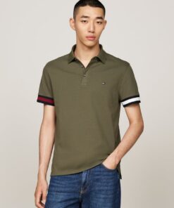 FLAG CUFF SLIM FIT POLO