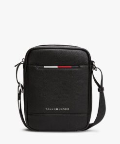 METAL LOGO CROSSBODY REPORTER BAG