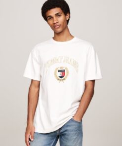 LOGO EMBROIDERY CREW NECK T-SHIRT