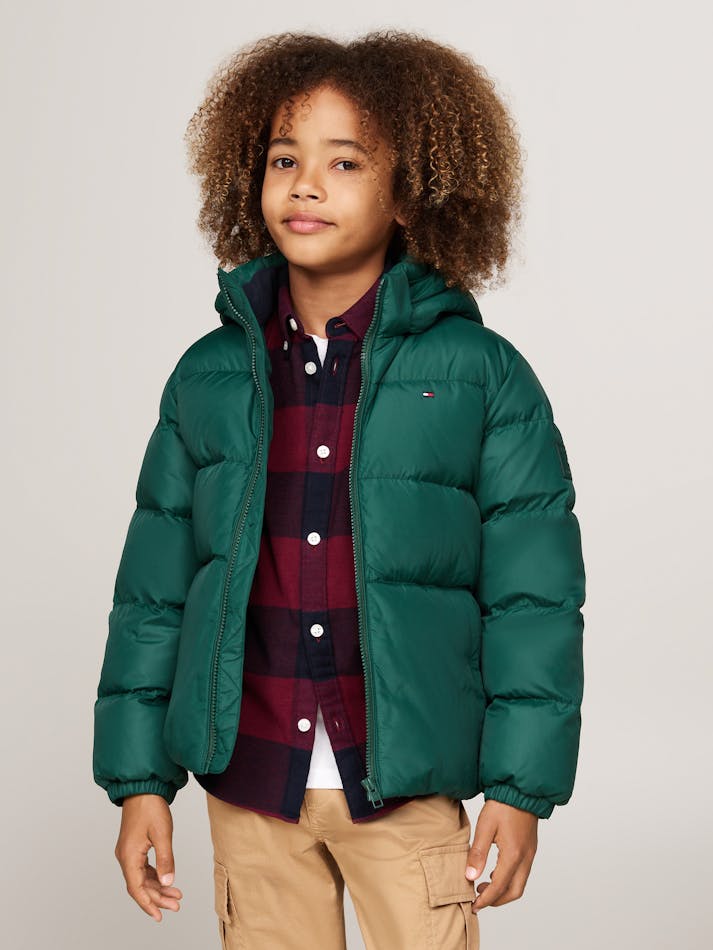 BOYS 8-16 ESSENTIAL PADDED HOODED JACKET