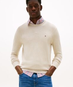 FLAG EMBROIDERY CREW NECK JUMPER