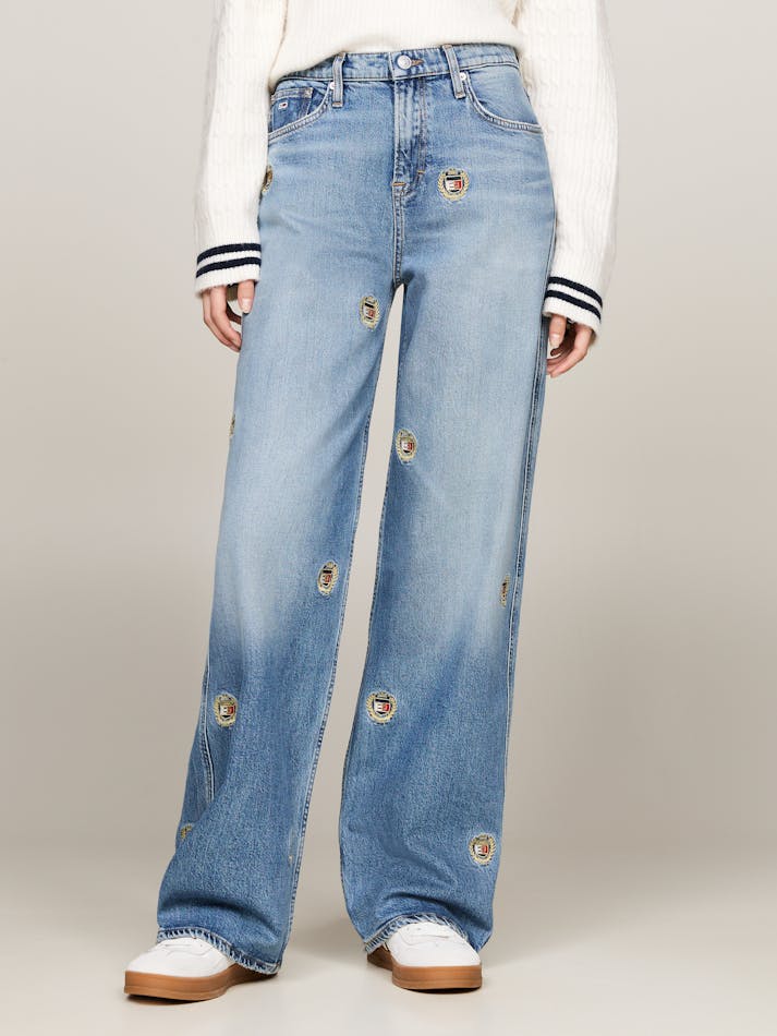 BETSY WIDE LEG MID RISE JEANS