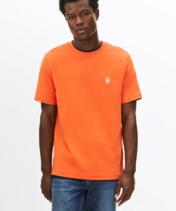 CONTRAST TH MONOGRAM EMBROIDERY T-SHIRT