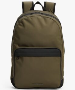 METAL LOGO DOUBLE ZIP BACKPACK