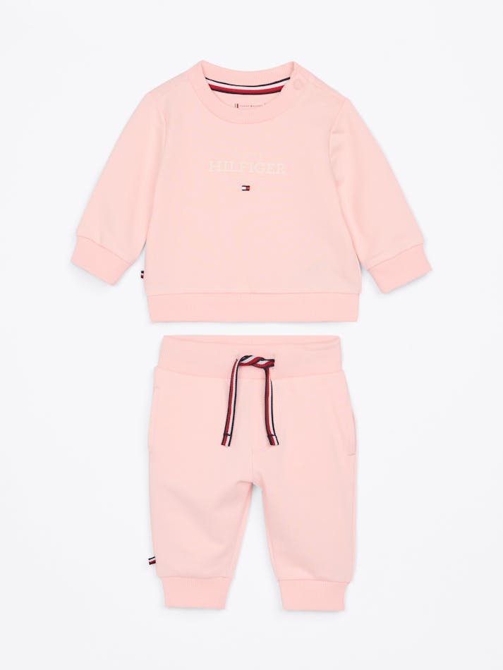 BABY HILFIGER MONOTYPE SWEATSHIRT AND JOGGERS SET