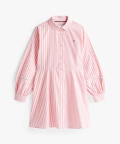 GIRLS 3-7 MIXED STRIPE SHIRT DRESS