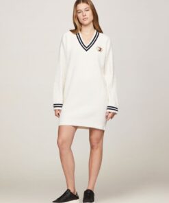 HILFIGER PREP V-NECK JUMPER DRESS