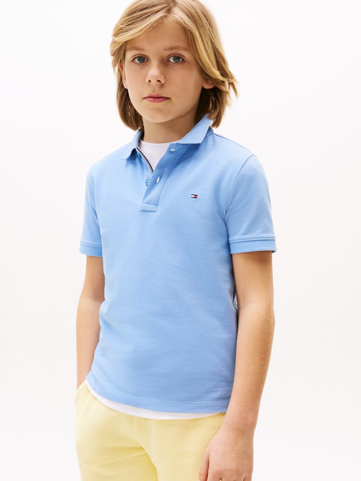 BOYS 8-16 ESSENTIAL FLAG EMBROIDERY REGULAR FIT POLO