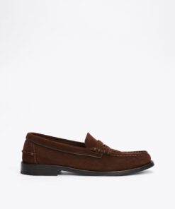 DEBOSSED SUEDE LOAFERS