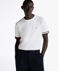 GLOBAL STRIPE CUFFS T-SHIRT