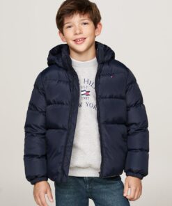 BOYS 8-16 ESSENTIAL PADDED HOODED JACKET