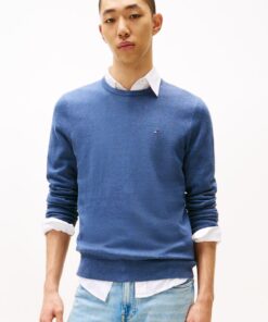 FLAG EMBROIDERY CREW NECK JUMPER