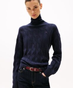 RELAXED PURE WOOL ROLL NECK JUMPER