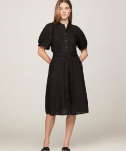 LINEN SHIRT DRESS