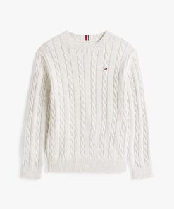 BOYS 3-7 COTTON CABLE SWEATER