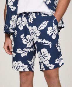 HARLEM LINEN PRINTED SHORTS