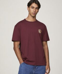 LOGO EMBROIDERY CREW NECK T-SHIRT