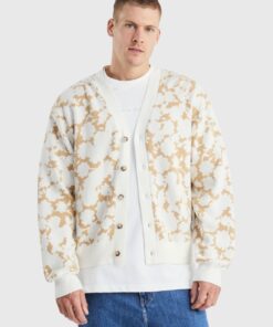JACQUARD FLOWER CARDIGAN