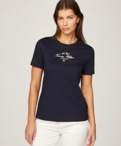 REGULAR SCRIPT CREW NECK T-SHIRT