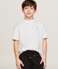 BOYS 8-16 FLAG EMBROIDERY CREW NECK T-SHIRT