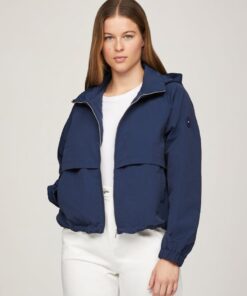 SHORT NYLON WINDBREAKER