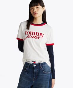 CONTRAST SCRIPT RELAXED T-SHIRT