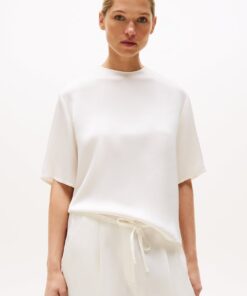 RELAXED FIT SATEEN T-SHIRT