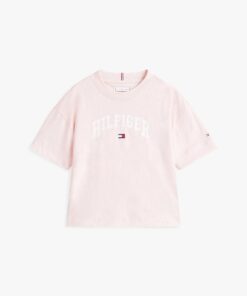 GIRLS 3-7 VARSITY LOGO MELANGE T-SHIRT