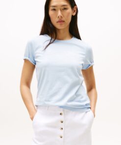 LOGO EMBROIDERY CREW NECK T-SHIRT