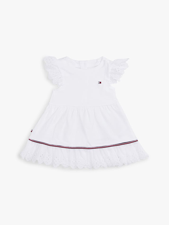 BABY BRODERIE ANGLAISE SHORT SLEEVE DRESS