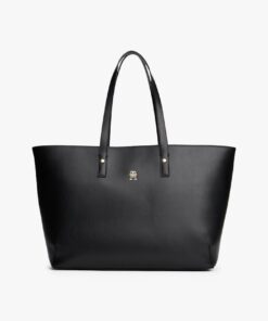 CHIC TH MONOGRAM PLAQUE TOTE