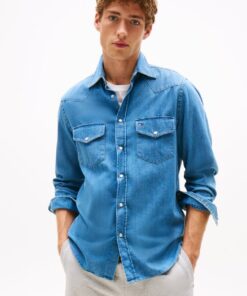 REGULAR FIT LIGHTWEIGHT WESTERN DENIM SHIRT
