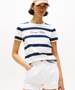 LOGO EMBROIDERY CREW NECK T-SHIRT