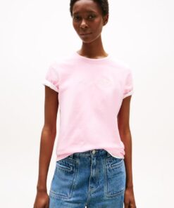 LOGO EMBROIDERY CREW NECK T-SHIRT