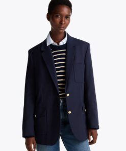 RELAXED WOOL BLEND BLAZER