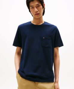 PATCH POCKET CREW NECK T-SHIRT
